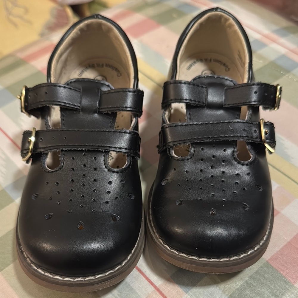 FOOTMATES Danielle Double-Buckle Mary Jane English Sandals Flats